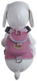 Mesh Pet Harness With Pouch (size: large)